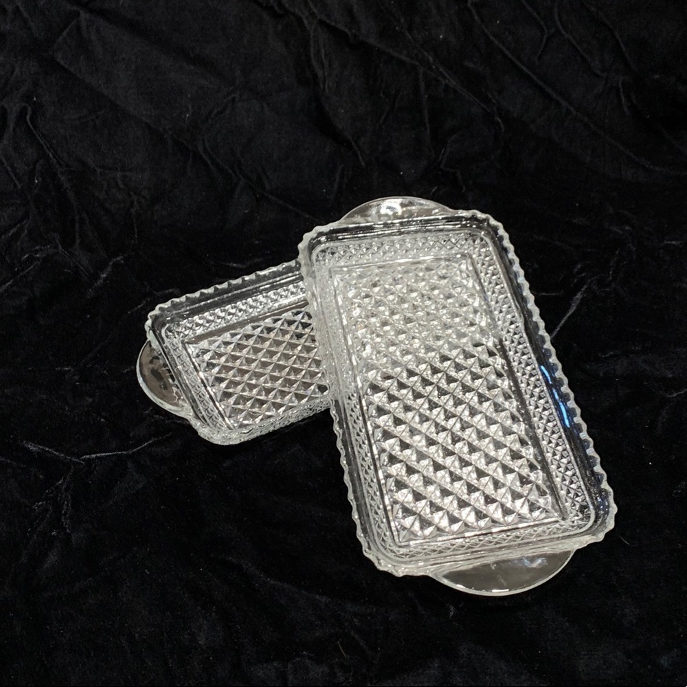 Vintage antique glass dish dishes